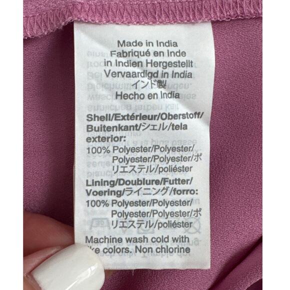 J. Crew Drapey Sleeveless Top Blouse in Recycled Poly Lilac Size 10 - Picture 5 of 9